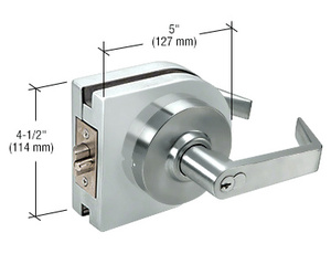 CRL Polished Stainless Schlage® 6-Pin Classroom Lever Lock Housing - Grade 1