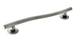 CRL Brushed Stainless 'S' Round 18" Grab Bar