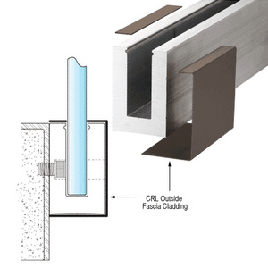 CRL Dark Bronze Outside Fascia Cladding 120" Long - B5S Series