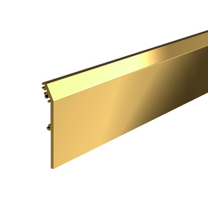 CRL DRX™ 4" Polished Brass Tapered Side Cover Custom Length