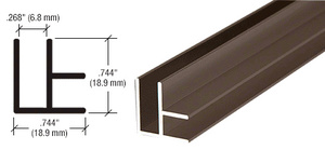 CRL Duranodic Bronze Aluminum Corner Extrusion