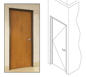 CRL 487 Bronze Anodized OfficeFront™ Office Partition LH 3'0 x 8'0 Single Door Frame