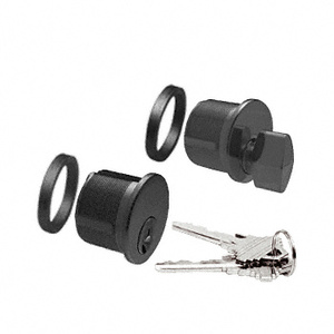 CRL Matte Black DRA Series Keyed Cylinder/Thumbturn Combo