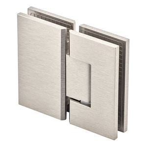 Brushed Nickel 180° Glass to Glass Maxum Series Hinge