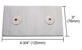 CRL 316 Brushed Stainless Link Patch Bracket