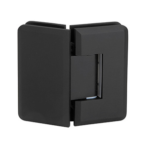 Matte Black 135° Glass-to-Glass Adjustable Majestic Series Hinge