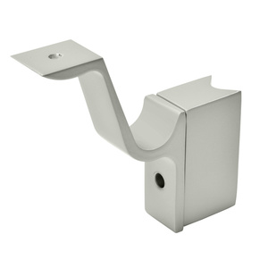 CRL Agate Gray 1100 Series Aluminum Inside 90 Degree Hand Rail Bracket