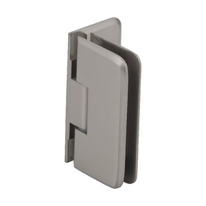 CRL Brushed Nickel Petite 044 Series Wall Mount Offset Back Plate Hinge