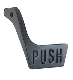 CRL Jackson® Push Paddle Package for the Model 1095P Left Hand Reverse Bevel Dark Bronze Finish