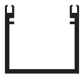 CRL-U.S. Aluminum White KYNAR® Paint Division Bar Deep Face, White Kynar