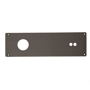 CRL Dark Bronze Cover Plate with Radius Corners for Jackson® Overhead Concealed Closers