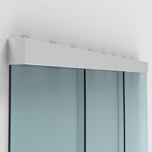 CRL50 Series Single Sliding Door with Two Fixed Panels Wall Mount Kit
