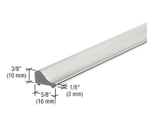 CRL Polished Chrome Frameless Shower Door Tapered Threshold