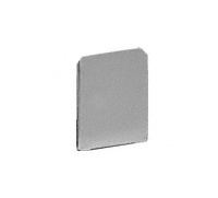 CRL Brushed Stainless End Cap for WU1 Series Wet/Dry U-Channel