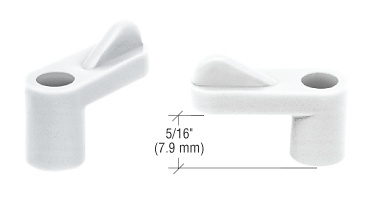 CRL White 5/16" Plastic Window Screen Clips - Bulk