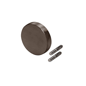CRL-Blumcraft® Dark Bronze Anodized Decorative Flat End Caps for 337 Series Aluminum Cap Railings
