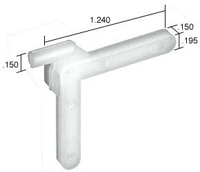 CRL Swivel Key - 1.24" Leg; .15" Width - Bulk 100/Pk