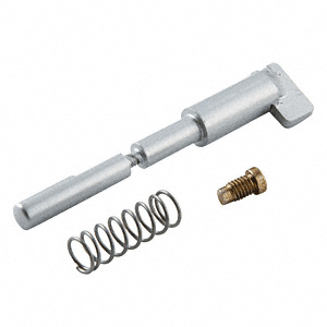 CRL Jackson® Satin Aluminum Thumbturn Dogging Pin Assembly for Model 1085 Concealed Vertical Rod Panic Exit Devices
