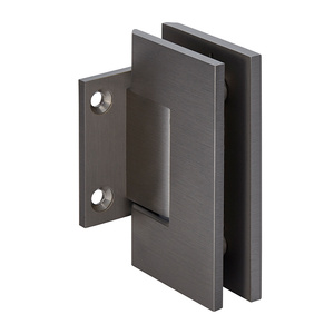 CRL Brushed Nickel Geneva 074 Series Wall Mount Short Back Plate Hinge