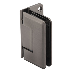 Brushed Pewter Wall Mount with Offset Back Plate Adjustable Premier Series Hinge