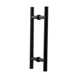 Matte Black 8" Ladder Pull Back to Back Handles