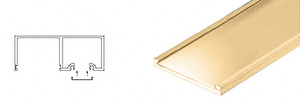 CRL Polished Brass Header Snap-In Filler - 120" Length