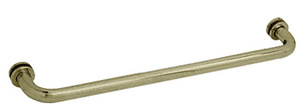 CRL Brushed Bronze 24" Single-Sided Towel Bar for Glass