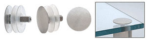 CRL 316 Brushed Stainless Low Profile Standoff Cap Assembly for 1-1/2" Standoff Bases