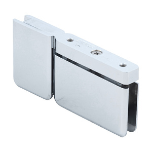 CRL Polished Chrome Top or Bottom Mount Prima Pivot Hinge with Attached U-Clamp