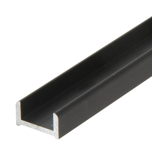 Oil Rubbed Bronze 95" (2.49 m) Low Profile Aluminum Glazing Channel for 1/2" Glass