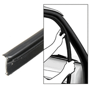 CRL 1980 to 1986 Ford Full Size Truck Inner and Outer Drivers Side and Passengers Side Belt Weatherstrip - 4 PC Kit