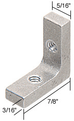 CRL 5/16" Shower Door Corner Bracket - Bulk 100/Pk