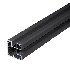 CRL Matte Black Aluminum 42" 1100 Series 90 Degree Post Only