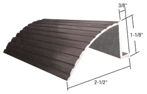 CRL Bronze 74" Retractable Screen Door Round Sill Adaptor