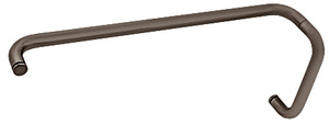 CRL Oil Rubbed Bronze 8" Pull Handle and 24" Towel Bar BM Series Combination Without Metal Washers