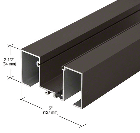 CRL-U.S. Aluminum Deep Pocket Wall Jamb, Thermally Broken, Dark Bronze ...