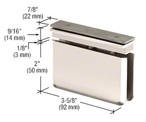 CRL Polished Nickel Prima 06 Series EZ-Adjust Top Mount Hinge