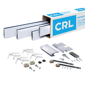 CRL Champion Series Satin Anodized 32" x 82" Super Heavy-Duty Extruded K.D. Sliding Screen Door Kit