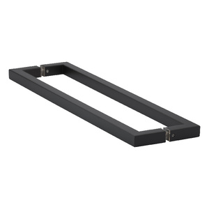 Matte Black 18" Square Series Back to Back Towel Bars