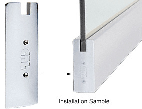 CRL Polished Stainless Steel 6" Square End Cap for Sidelite Rails