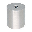 CRL 316 Brushed Stainless Clad Aluminum 2" Diameter by 2" Long Standoff Base