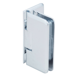 CRL Polished Chrome Petite 044 Series Wall Mount Offset Back Plate Hinge