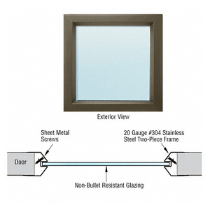 CRL Vision Lite Frame for Non-Bullet Resistant Doors