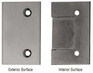 CRL Brushed Nickel Geneva Series Hinge Watertight Cover Plate