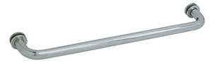 CRL Brushed Nickel 24" Single-Sided Towel Bar for Glass