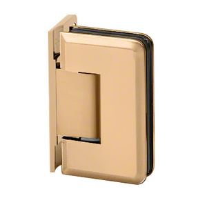 Satin Brass Wall Mount with Offset Back Plate Adjustable Premier Series Hinge
