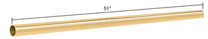 CRL Polished Brass 51" Support Bar Only