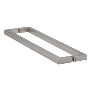 Brushed Nickel 18" Square Series Back to Back Towel Bars