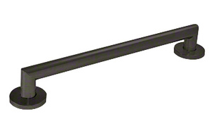 CRL Matte Black Mitered 18" Round Grab Bar