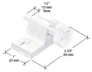 CRL White Twist-In Door Lock